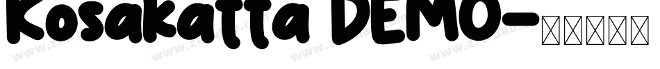 Kosakatta DEMO字体转换